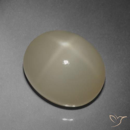 9.42ct Натуральный Светло-кофейный коричневый Звездчатый Лунный Камень, Овал, Полупрозрачный