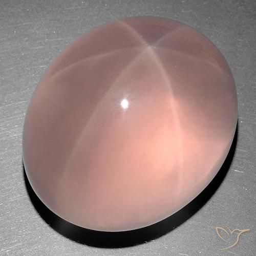 254.67ct Натуральный Средний розовый Звездчатый Розовый Кварц, Овал, Прозрачный
