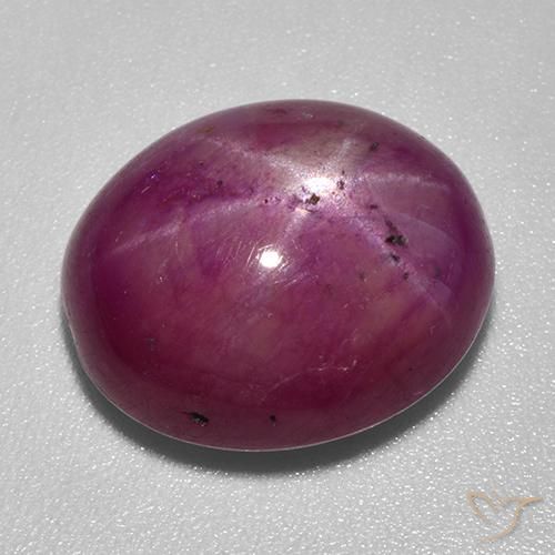 14.45 карата, натуральный Темно-красный Звездчатый Рубин, Огранка Овал, Непрозрачный
