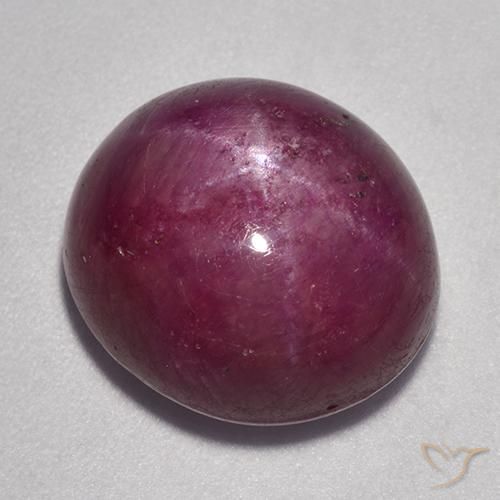 16.58ct Натуральный Малиново-красный Звездчатый Рубин, Овал, Непрозрачный