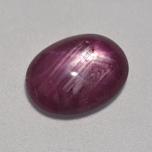 5.06 карата, натуральный Темно-красный Звездчатый Рубин, Овал, Полупрозрачный