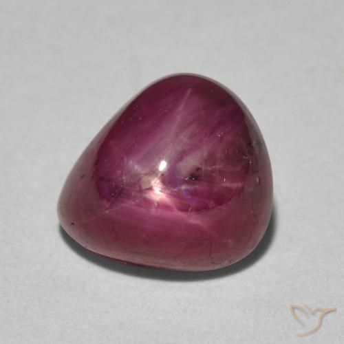 4.42ct Натуральный Темно-красное вино Звездчатый Рубин, Форма груши, Непрозрачный