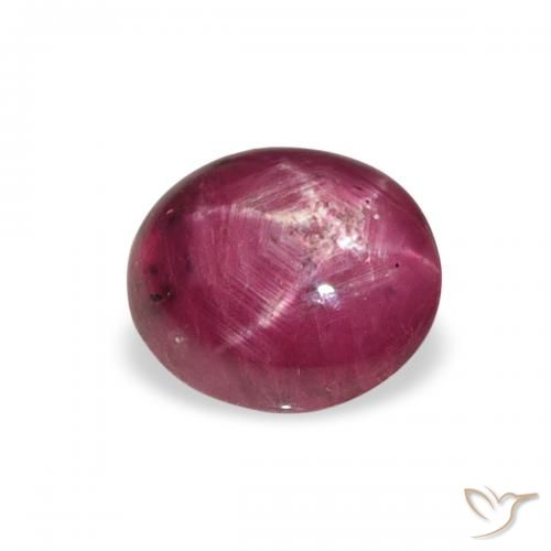 2.50 карата, натуральный Medium Light-Purple Звездчатый Рубин, Овал, Непрозрачный