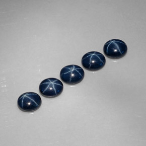  карата, натуральный Синий / Голубой Звездчатый сапфир, Огранка Овал, Непрозрачный