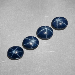  карата, натуральный Синий / Голубой Звездчатый сапфир, Огранка Овал, Непрозрачный