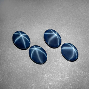  карата, натуральный Синий / Голубой Звездчатый сапфир, Огранка Овал, Непрозрачный