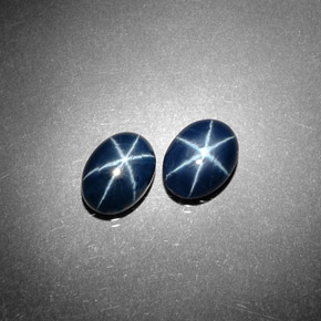  карата, натуральный Синий / Голубой Звездчатый сапфир, Огранка Овал, Непрозрачный