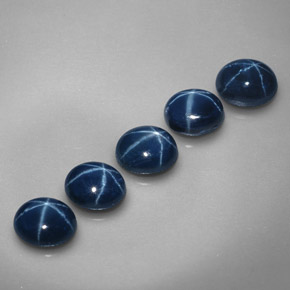  карата, натуральный Синий / Голубой Звездчатый сапфир, Огранка Овал, Непрозрачный