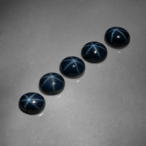  карата, натуральный Синий / Голубой Звездчатый сапфир, Огранка Овал, Непрозрачный