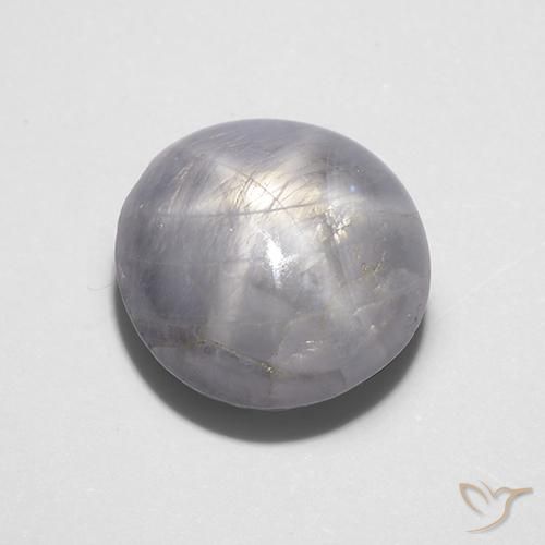 7.88ct Натуральный Светло-серый Звездчатый сапфир, Овал, Непрозрачный
