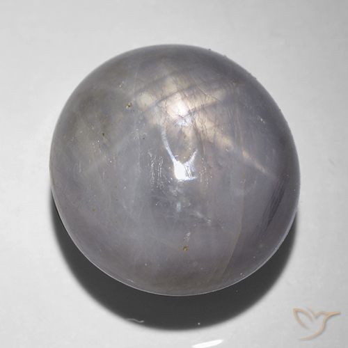 12.12ct Натуральный Фиолетовый Серебряный Звездчатый сапфир, Овал, Непрозрачный