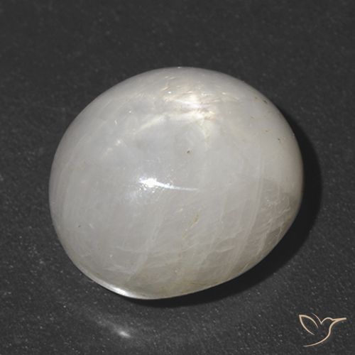 5.52ct Натуральный Очень светло-серый Звездчатый сапфир, Овал, Непрозрачный