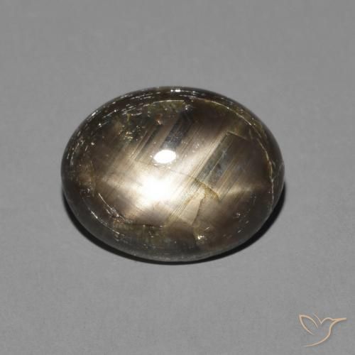 3.05ct Натуральный Черный Звездчатый сапфир, Овал, Непрозрачный