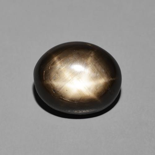 7.81ct Натуральный Черный Звездчатый сапфир, Овал, Непрозрачный