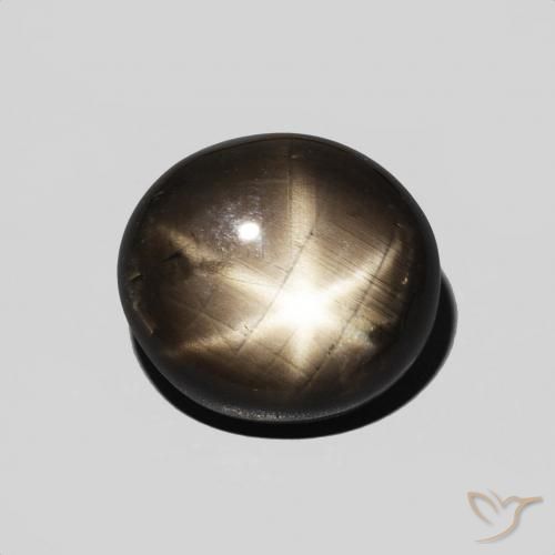 5.39ct Натуральный Черный Звездчатый сапфир, Овал, Непрозрачный