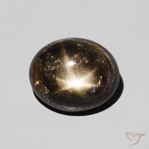 2.74ct Натуральный Черный Звездчатый сапфир, Овал, Непрозрачный