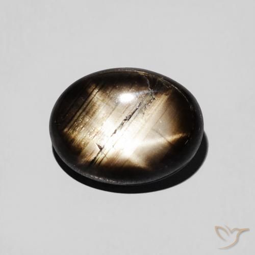 2.97ct Натуральный Черный Звездчатый сапфир, Овал, Непрозрачный