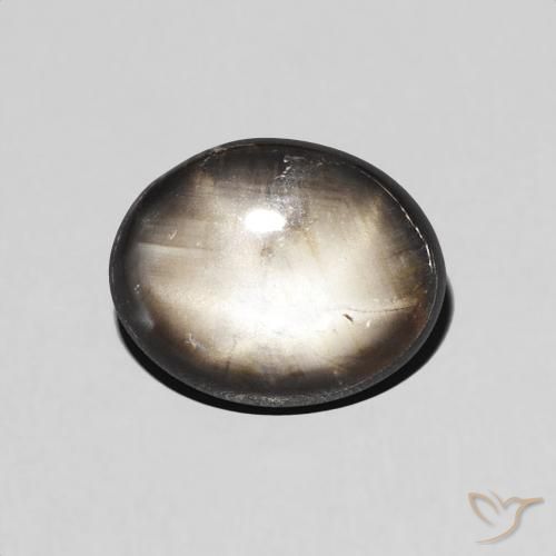 1.98ct Натуральный Черный Звездчатый сапфир, Овал, Непрозрачный