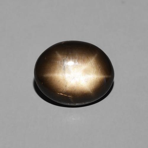 2.26ct Натуральный Черный Звездчатый сапфир, Овал, Непрозрачный