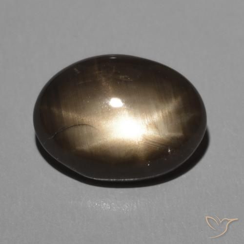 2.95ct Натуральный Черный Звездчатый сапфир, Овал, Непрозрачный