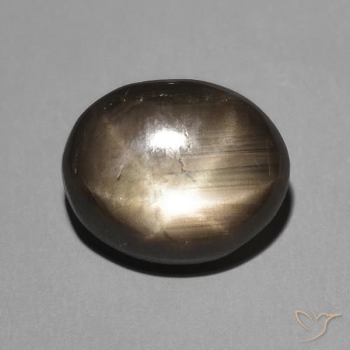 3.62ct Натуральный Черный Звездчатый сапфир, Овал, Непрозрачный