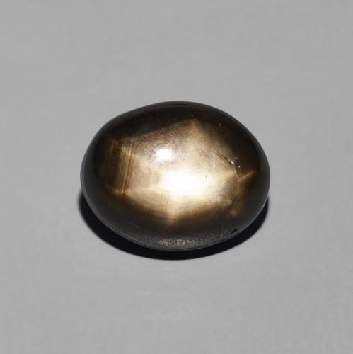 4.38ct Натуральный Черный Звездчатый сапфир, Овал, Непрозрачный