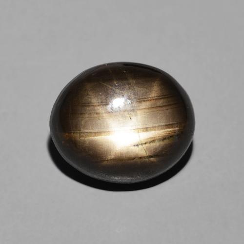 4.23ct Натуральный Черный Звездчатый сапфир, Овал, Непрозрачный