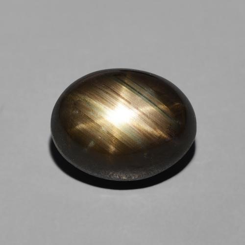 4.06ct Натуральный Черный Звездчатый сапфир, Овал, Непрозрачный