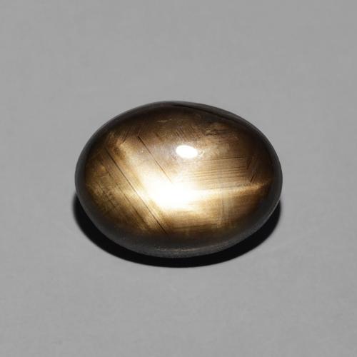 3.88ct Натуральный Черный Звездчатый сапфир, Овал, Непрозрачный