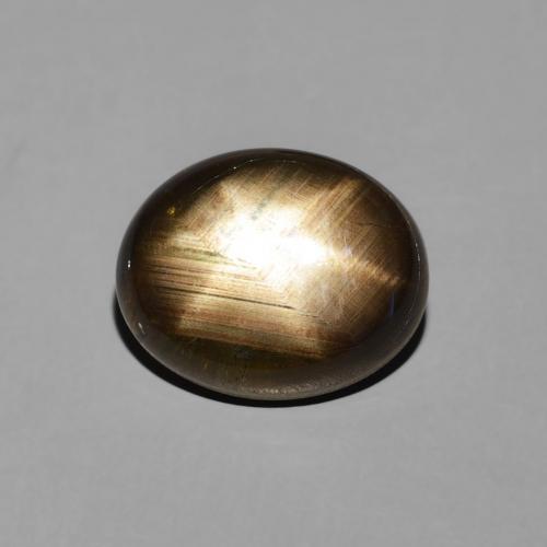 3.50ct Натуральный Черный Звездчатый сапфир, Овал, Непрозрачный