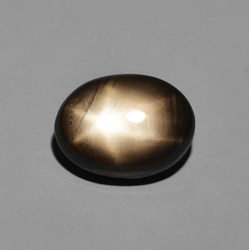 4.23ct Натуральный Черный Звездчатый сапфир, Овал, Непрозрачный