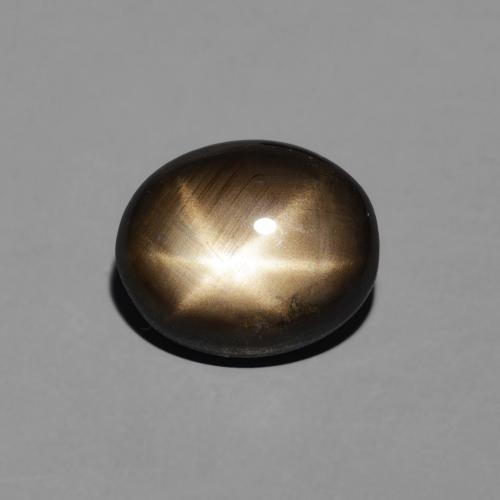 2.92ct Натуральный Черный Звездчатый сапфир, Овал, Непрозрачный