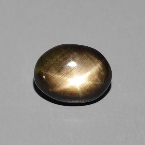 3.19ct Натуральный Черный Звездчатый сапфир, Овал, Непрозрачный