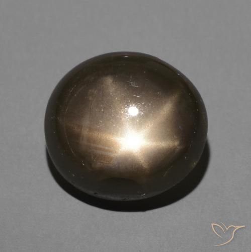 3.64ct Натуральный Черный Звездчатый сапфир, Овал, Непрозрачный