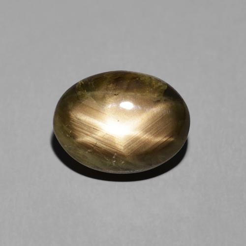 4.38ct Натуральный Черный Звездчатый сапфир, Овал, Непрозрачный