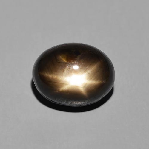 5.71ct Натуральный Черный Звездчатый сапфир, Овал, Непрозрачный