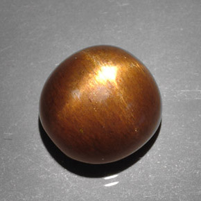 8.95 карата, натуральный Золотисто-коричневый Звездчатый Солнечный Камень, Огранка Овал, Непрозрачный