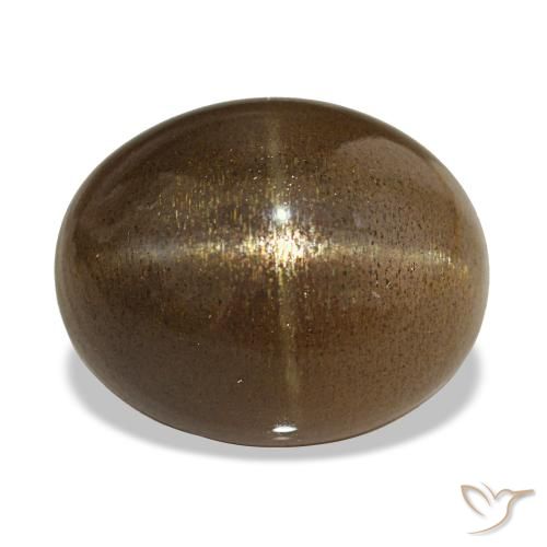 13.92ct Кофе коричневый Звездчатый Солнечный Камень, Овал, Непрозрачный