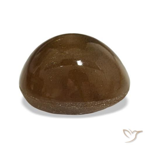 13.45 карата, натуральный Коричневый Звездчатый Солнечный Камень, Огранка Овал, Непрозрачный