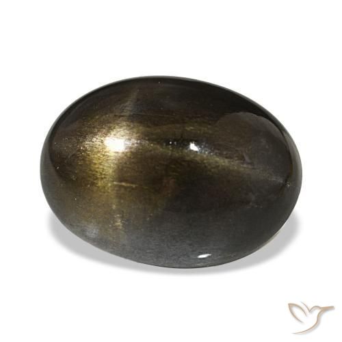 14.54 карата, натуральный Medium Light-Brown Звездчатый Солнечный Камень, Огранка Овал, Непрозрачный