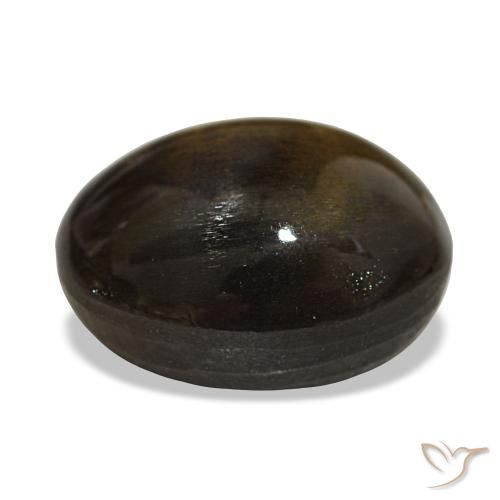 17.63 карата, натуральный Medium Light-Brown Звездчатый Солнечный Камень, Огранка Овал, Непрозрачный