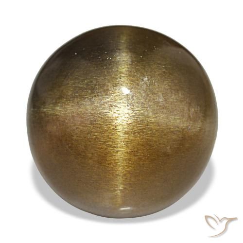 18.17ct Светло-коричневый Звездчатый Солнечный Камень, Круглый, Непрозрачный