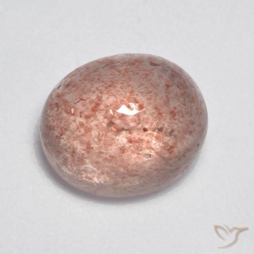 4.29ct Натуральный Землисто-розовый Клубничный кварц, Овал, Полупрозрачный