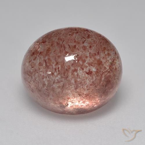 8.68ct Натуральный Средний розовый Клубничный кварц, Овал, Полупрозрачный