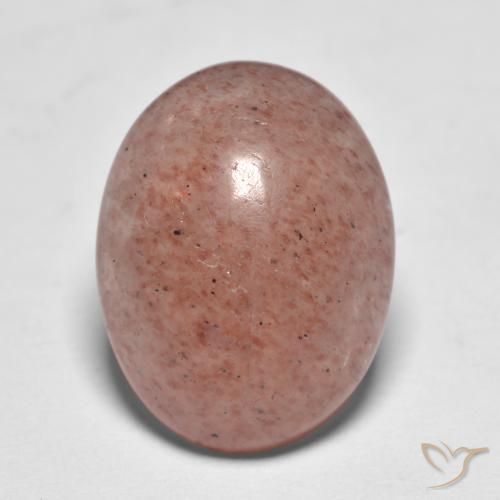 7.32ct Натуральный Божья коровка красный Клубничный кварц, Овал, Полупрозрачный