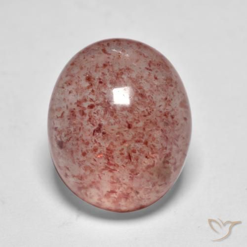 6.93ct Натуральный Глубокий розовый розовый Клубничный кварц, Овал, Полупрозрачный