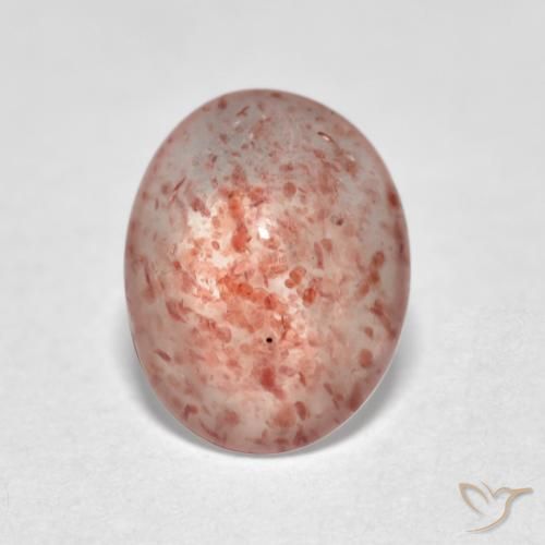 0.96ct Натуральный Средний розовый Клубничный кварц, Овал, Прозрачный
