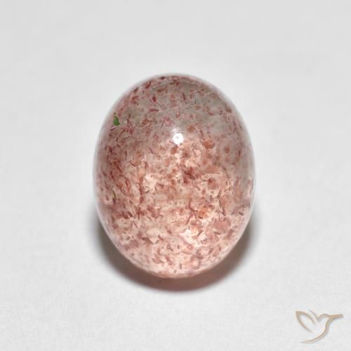 2.73ct Натуральный Светло-розовый Клубничный кварц, Овал, Прозрачный