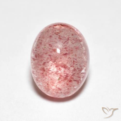 2.74ct Натуральный Светло-розовый разных оттенков Клубничный кварц, Овал, Прозрачный