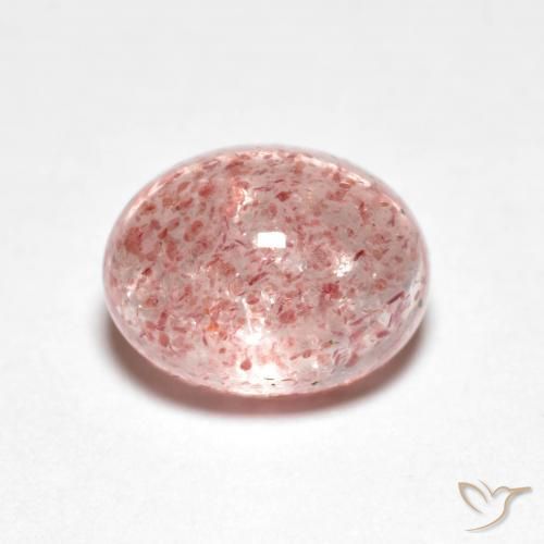 2.60ct Натуральный Светло-розовый Клубничный кварц, Овал, Прозрачный